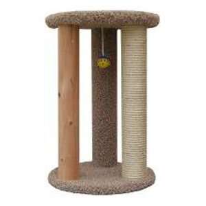  Wood Round Cat Furniture Cat Scratcher, Green Color Pet 