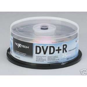  Nexxtech DVD+R 25 Pack 4.7GB 8x 120 Minute Electronics