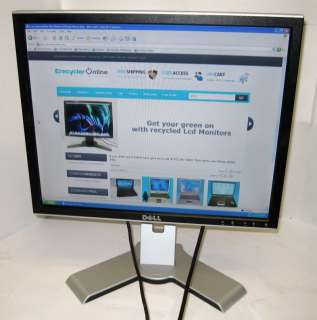 Dell 1908FPb 19 inch LCD Monitor Flat Panel Display VGA DVI USB 1YRU 