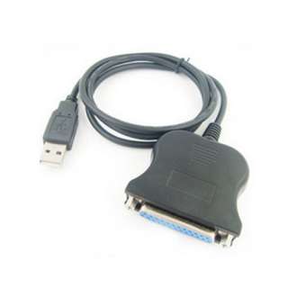PC USB TO 25 Pin Female Parallel Printer Adapter Cable  