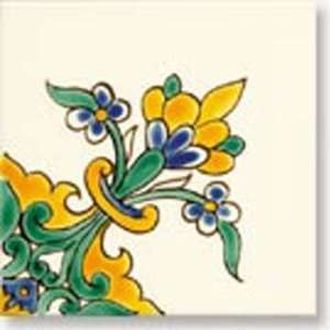  Taormina Corner Handpainted Ceramic Tile