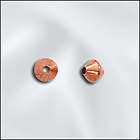 5mm Solid Shiny Copper Double Cone Bicone Beads (100)  