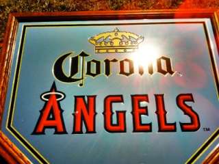Corona Cerveza Beer Anaheim LA Angels MLB Baseball Beer Bar Mirror 