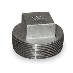 Stainless Steel Threaded Pipe Fittings Class 150 Square Head Plug,1/8 