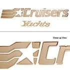 CRUISERS YACHTS RASIED FOAM FILLED GOLD BOAT DECAL SET items in Great 