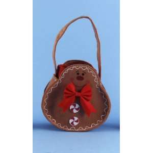  Basket Pouch Filled w/ Christmas Red Guest Hand Towels
