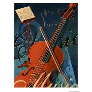 Classical Music Montage Giclee Poster Print, 36x48