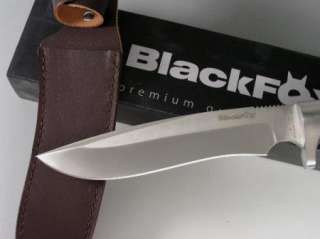 BLACK FOX HUNTING KNIFE WITH LEATHER SHEATH BF0701  