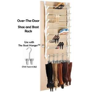  Rack Storage  Closet or Bedroom Door Hanging Boot and Shoe Storage 
