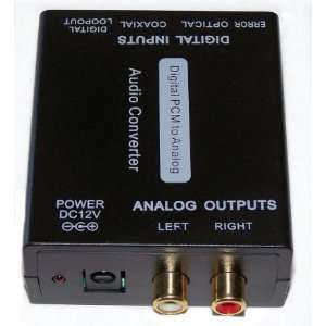   Coax & Optical Toslink to Analog Audio Converter 