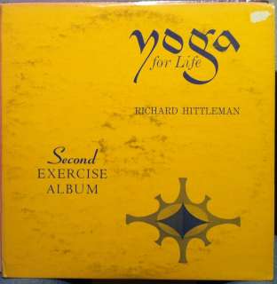   HITTLEMAN yoga for life second exercise album 2 LP VG 1964 w/Insert