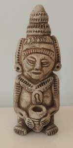 Guatemala Maya Clay Incense Candle Burner Figurine  