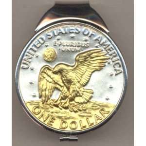 on Sterling Silver World Coin (Spring loaded) Money clip   Eisenhower 