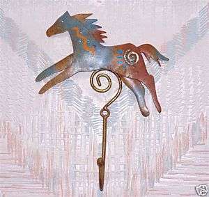 Regal Art Southwestern Painted Horse Decorative Hook  
