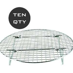  10 QTY   10.5 COMMERCIAL STEAMER RACK / COOLING RACK 