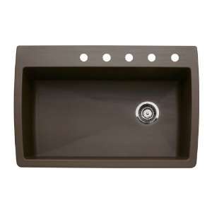   Single Basin Composite Granite Kitchen Sink 440192 5