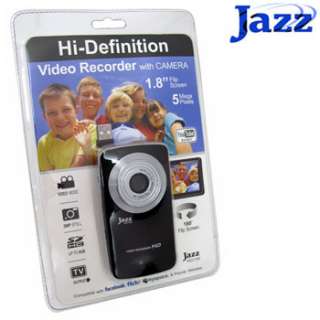 JAZZ® HD VIDEO RECORDER/DIGITAL CAMERA 180° FLIP SCREEN/Facebook 