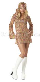 60s 70s Disco Dolly Adult Costume Size Large  