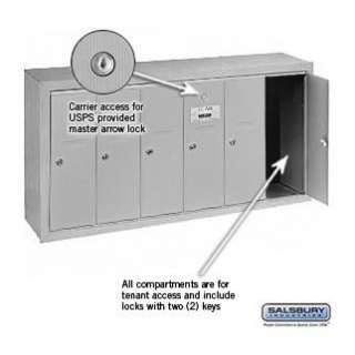 DOOR COMMERCIAL APARTMENT LOCKING WALL MOUNT MAILBOX  