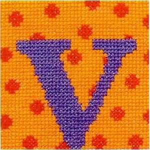  Just Letters V   Cross Stitch Pattern Arts, Crafts 