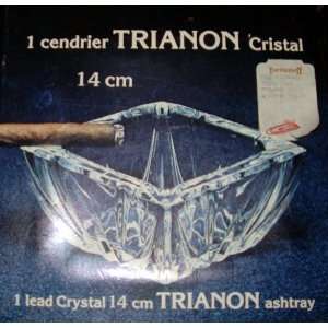  Trianon Cristal Lead Crystal Ashtray 14cm 