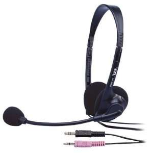 New Cyber Acoustics AC 200b Black Headset 20Hz 20KHz Microphone 100Hz 