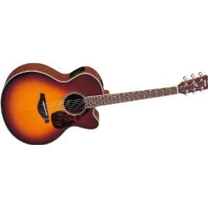  Yamaha FJX720SC Acoustic Electric Guitar, Brown Sunburst 