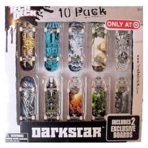  Tech Deck 10 Pack with 2 Exclusive Boards   Darkstar Toys 