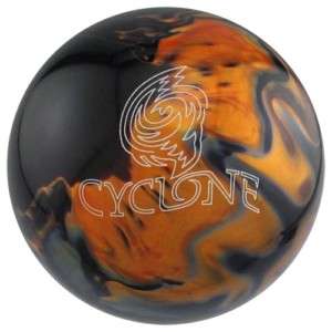 15lb Ebonite Cyclone Black/Gold/Silver Bowling Ball  