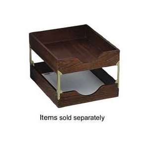    Wood Desk Tray, Letter Size, Walnut   Sold as 1 EA   Desk tray 