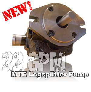 22GPM 2 Stage Logsplitter Pump 2 Bolt A Mount  MTE  