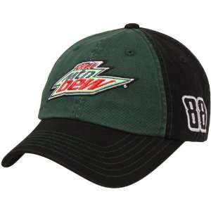   Flag Dale Earnhardt Jr. Diet Mt. Dew Fan Adjustable Hat   Green Black