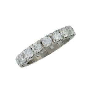  Elsmiene 14K White Gold Diamond Eternity Ring Jewelry