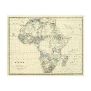  Alexander Keith Johnston   Africa, 1861 Giclee