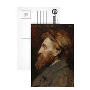 Portrait of Auguste Rodin (1840 1917) 1881 (oil on panel) by Francois 