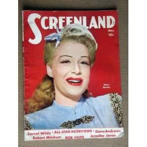 SCREENLAND Magazine, MAY1946 with BETTY HUTTON on the cover. Scarce 