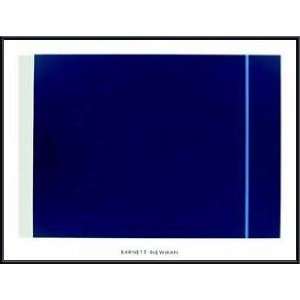   Blau   Artist Barnett Newman  Poster Size 39 X 47