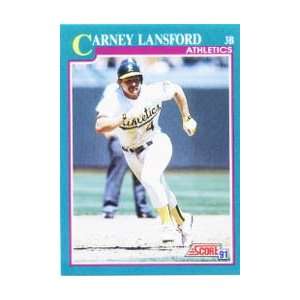  1991 Score #630 Carney Lansford