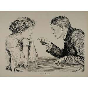  1914 Charles Dana Gibson Woman Man Serious Business 