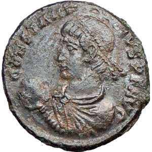 CONSTANTIUS II 348AD Authentic Genuine Ancient Roman Coin v Barbarian