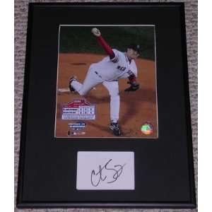 Curt Schilling Boston Red Sox Signed Original Autographed Display Coa 