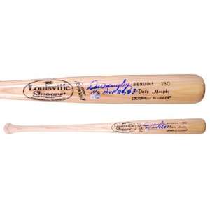 Dale Murphy Autographed Louisville Slugger Baseball Bat with NL MVP 82 