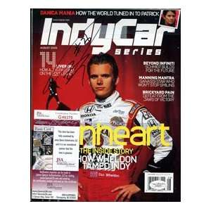  Dan Wheldon Autographed Indy Car Magazine Sports 