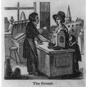    The Grocer,Customer,City View,1847,Edward W Miller