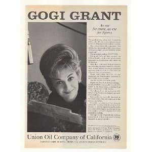  1963 Vocalist Gogi Grant Union Oil Shareowner Photo Print 