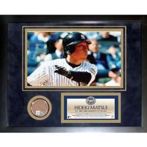 Hideki Matsui 2009 Yankees Mini Dirt Collage   Game Used MLB Collages