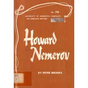  Howard Nemerov Peter Meinke Books
