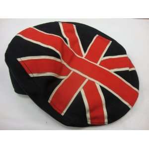  British Flag Ivy Cap One Size Driving Cap Black 
