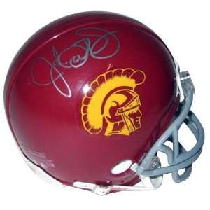 Jack Del Rio Autographed USC Trojans Mini Helmet   Autographed NFL 