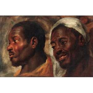   Jacob Jordaens   24 x 16 inches   Head studies of t